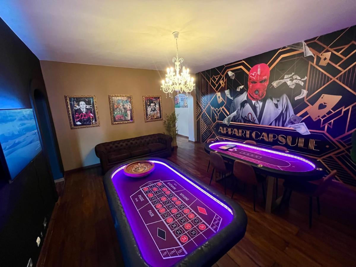 Апартаменты Capsule Casino - Jacuzzi - Billard - Netflix - Console & Jeux Монс Экстерьер фото